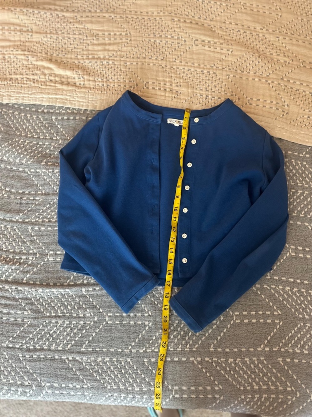 Alex Mill Cobalt Blue Coco Sport Cardigan Small - Picture 3 of 5